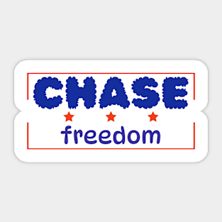 Chase Freedom Sticker